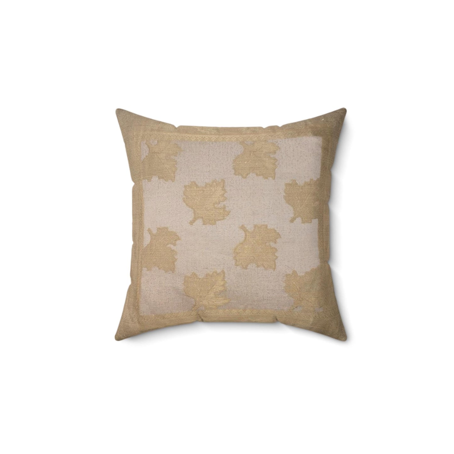 Set of 2 18x18 Silk Leaf Design Pillowcases: Set of 2, 3 Colors,