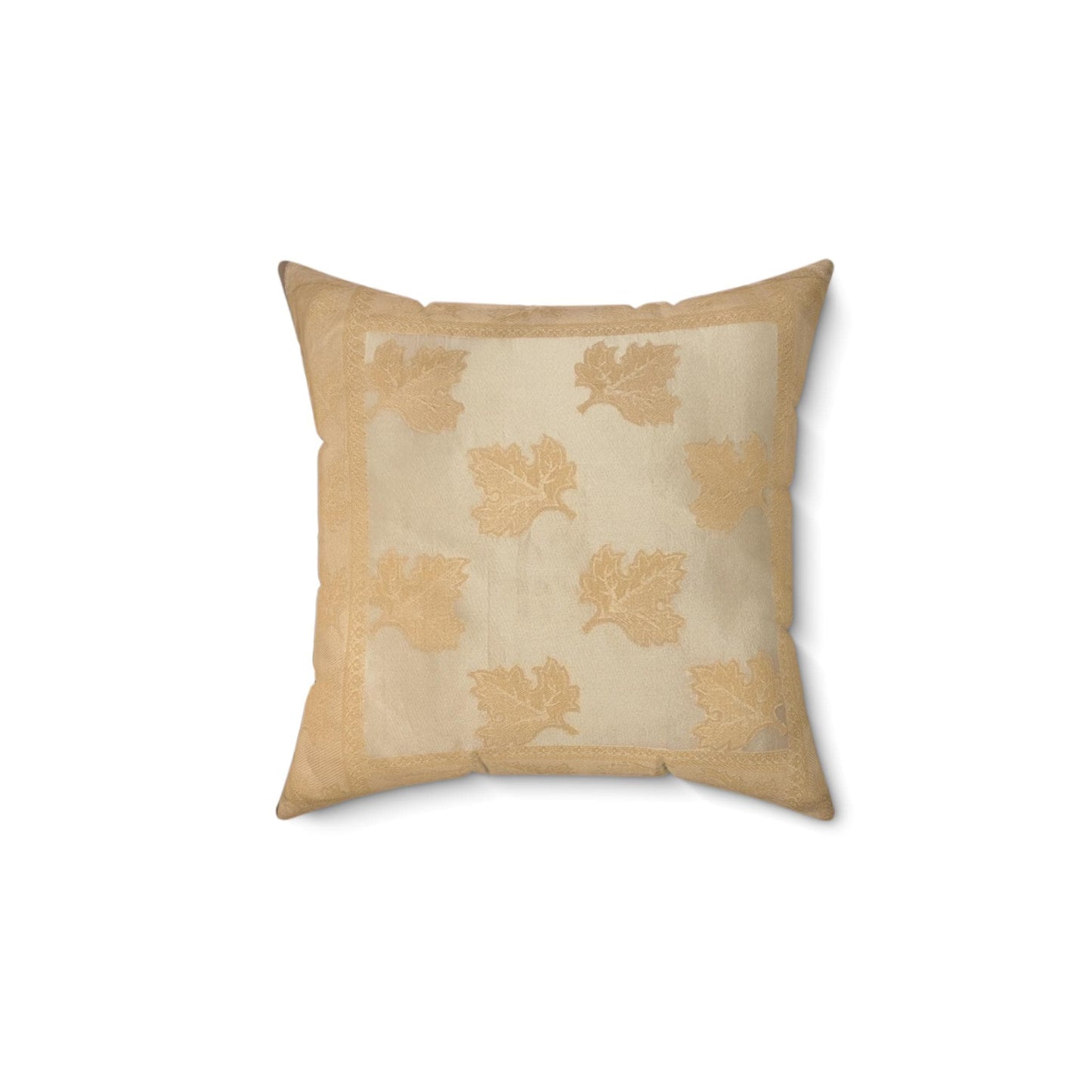 Set of 2 18x18 Silk Leaf Design Pillowcases: Set of 2, 3 Colors,